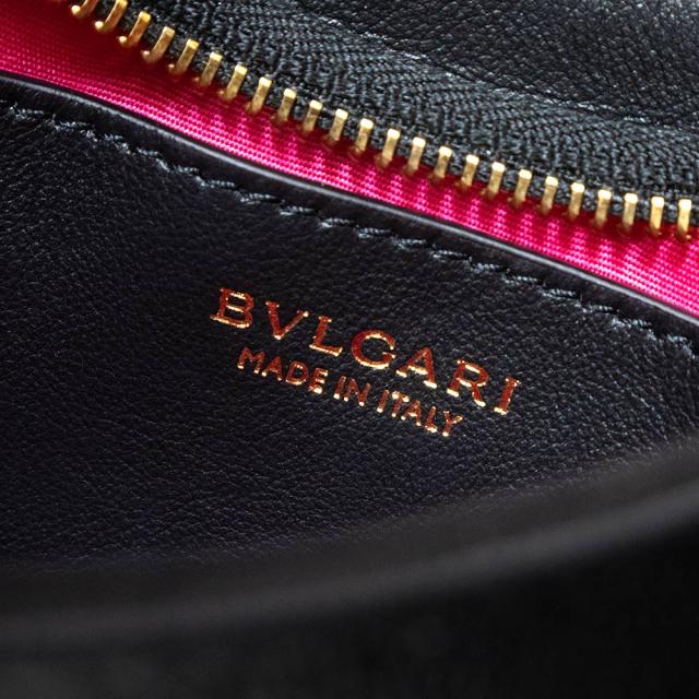 （未使用　展示品）ブルガリ BVLGARI セルペンティ エリプス スモール 2Way チェーン ショルダー ハンドバッグ 斜め掛け カーフスキン レザー ブラック ゴールド金具 292051_8