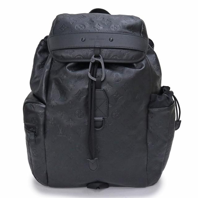 （未使用　展示品）ルイ ヴィトン LOUIS VUITTON ディスカバリー バックパック リュック デイパック モノグラムシャドウ レザー ノワール ブラック ブラック金具 M43680