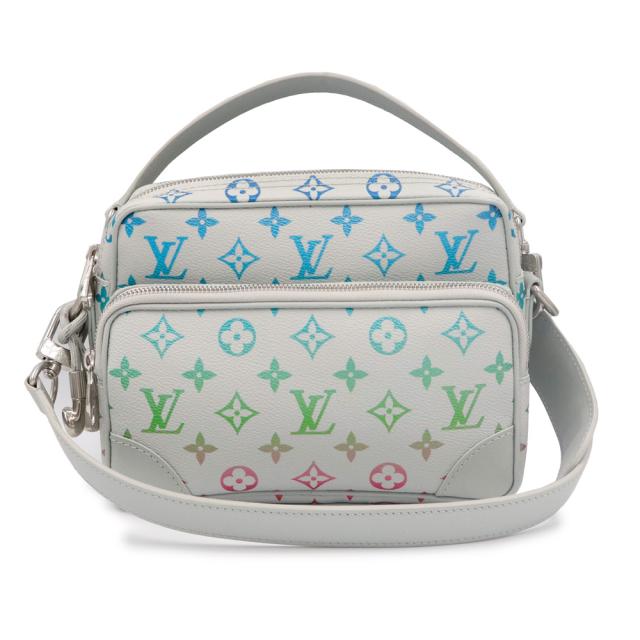 （未使用　展示品）ルイ ヴィトン LOUIS VUITTON ナイル 2way ショルダー ハンドバッグ 斜め掛け モノグラムイリデセント ライトグレー マルチカラー アンティークシルバー金具 M13897