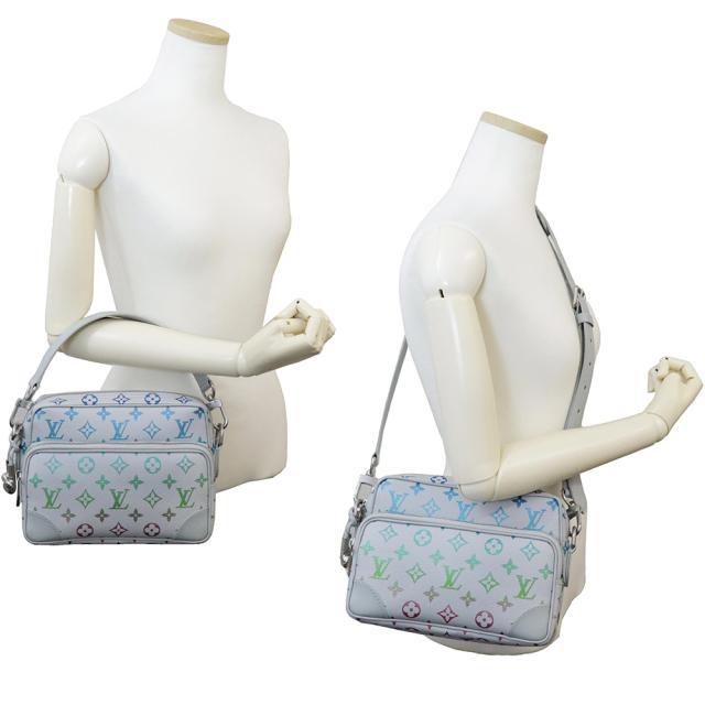 （未使用　展示品）ルイ ヴィトン LOUIS VUITTON ナイル 2way ショルダー ハンドバッグ 斜め掛け モノグラムイリデセント ライトグレー マルチカラー アンティークシルバー金具 M13897_7
