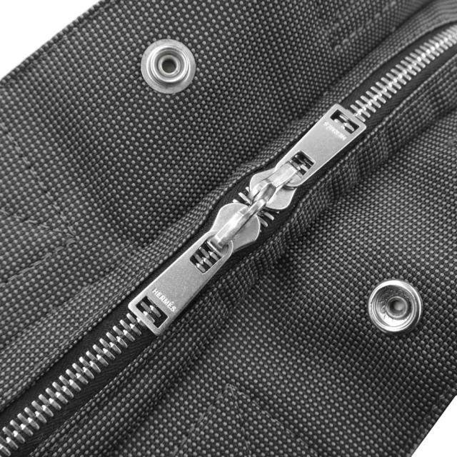 （中古）エルメス HERMES エールライン アド PM リュック デイパック バックパック キャンバス グレー シルバー金具_9
