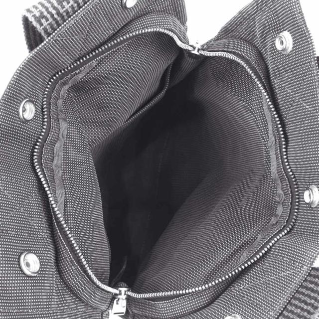 （中古）エルメス HERMES エールライン アド PM リュック デイパック バックパック キャンバス グレー シルバー金具_1