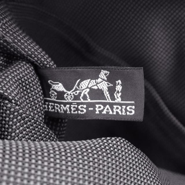 （中古）エルメス HERMES エールライン アド PM リュック デイパック バックパック キャンバス グレー シルバー金具_7