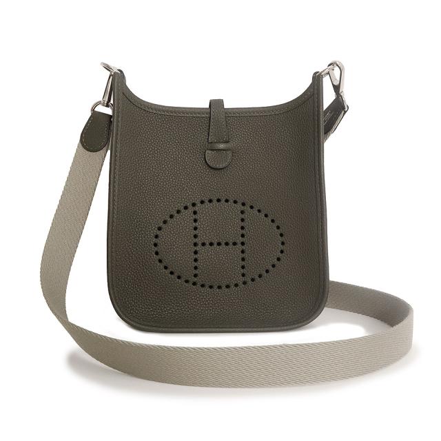 （新品・未使用品）エルメス HERMES エヴリン TPM アマゾン 16 ショルダーバッグ 斜め掛け トリヨンクレマンス レザー Vert maquis ヴェールマキ カーキ シルバー金具 Y刻印