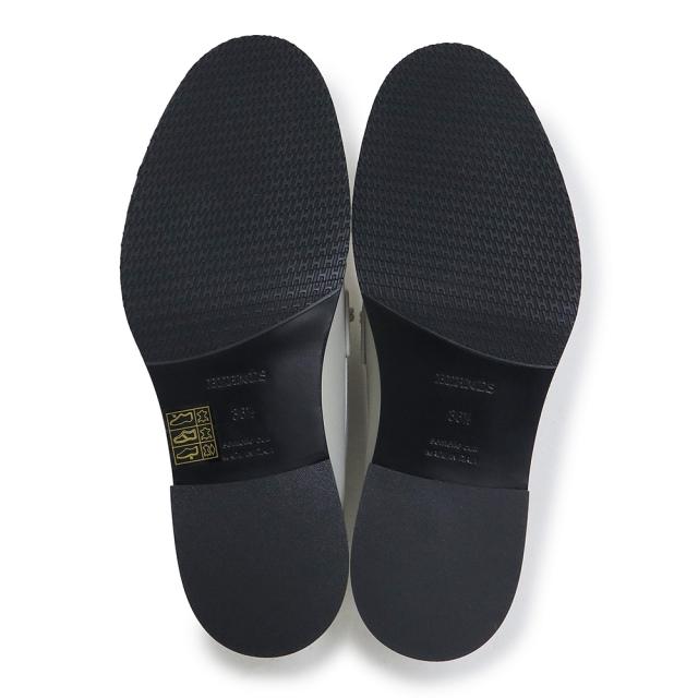 （未使用　展示品）エルメス HERMES モカシン インパクト ローファー シューズ 靴 #36.5 23.5cm カーフスキン レザー Blanc de Paris ブラン ドゥ パリ オフホワイト ゴールド金具