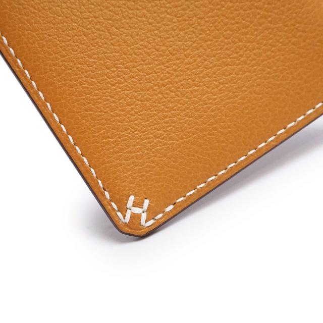 （新品・未使用品）エルメス HERMES H セリエ カードケース パスケース 名刺入れ 定期入れ ヴォーエバーカラー レザー キャラメル ライトブラウン B刻印 箱付_7