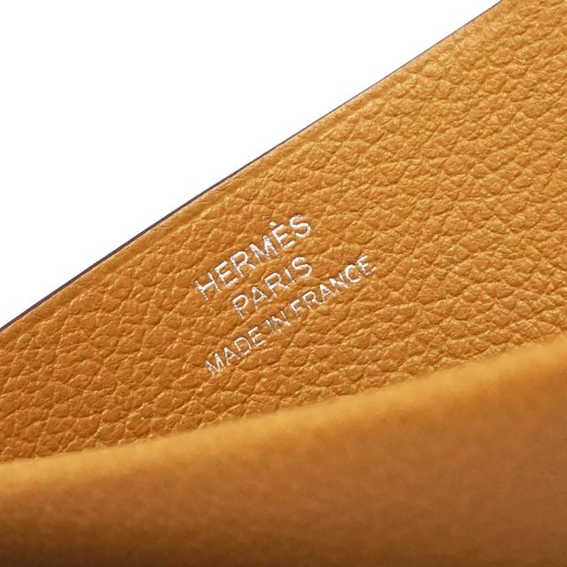 （新品・未使用品）エルメス HERMES H セリエ カードケース パスケース 名刺入れ 定期入れ ヴォーエバーカラー レザー キャラメル ライトブラウン B刻印 箱付_8
