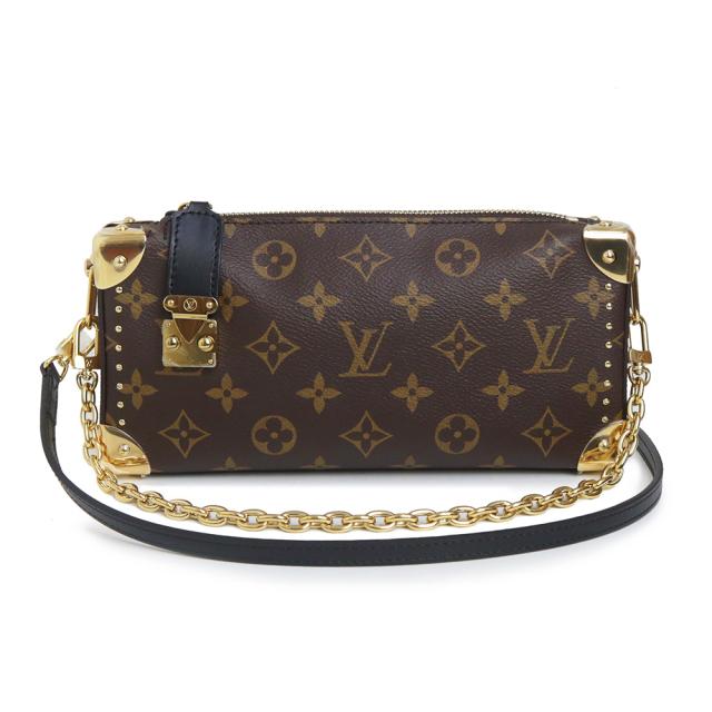 （新品・未使用品）ルイ ヴィトン LOUIS VUITTON スリム トランク 2way チェーン ショルダーバッグ 斜め掛け モノグラム モノグラムリバース ブラウン ゴールド金具 M13147