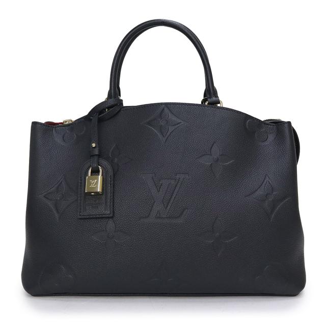 （未使用　展示品）ルイ ヴィトン LOUIS VUITTON グラン パレ MM ハンドバッグ モノグラムアンプラント レザー ノワール  ブラック ゴールド金具 M45811