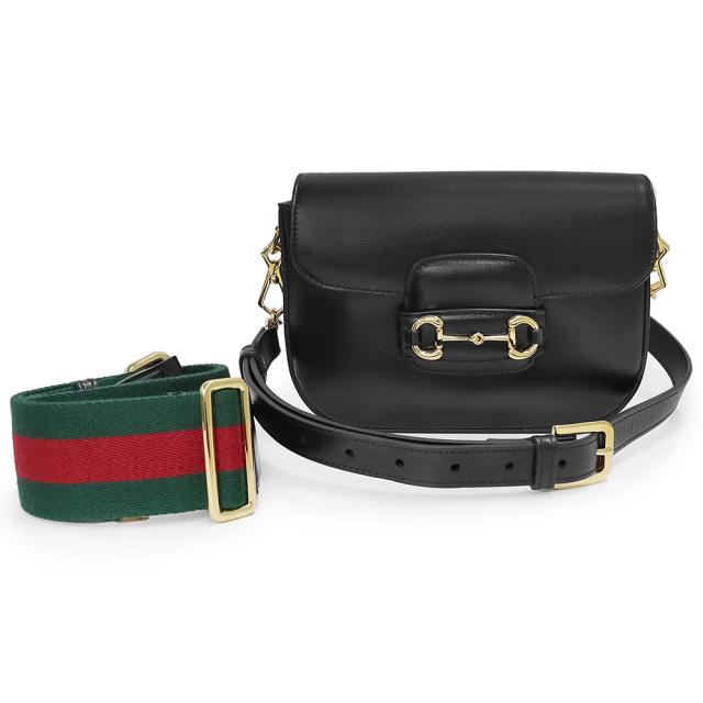 （新品・未使用品）グッチ GUCCI ホースビット 1955 ミニ スモール 2way ショルダーバッグ 斜め掛け レザー ブラック ゴールド金具 658574