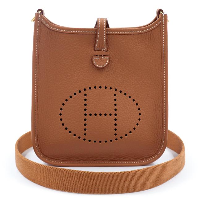 （新品・未使用品）エルメス HERMES エヴリン エブリン TPM アマゾン 16 ショルダーバッグ 斜め掛け トリヨンクレマンス レザー ゴールド ブラウン ゴールド金具 K刻印 箱付