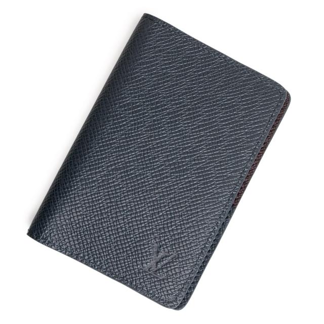 （新品・未使用品）ルイ ヴィトン LOUIS VUITTON オーガナイザー ドゥ ポッシュ カードケース 名刺入れ 定期入れ パスケース タイガ レザー マリーヌ アカジュー ネイビー ボルドー M25880 箱付