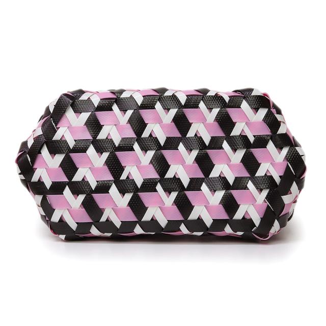 （未使用　展示品）マルニ MARNI トリトーン MARNI MARKET バスケット かご トート ハンドバッグ ポリプロピレン ブラック ホワイト ピンク SHMH0127A0RF081JQN98_6