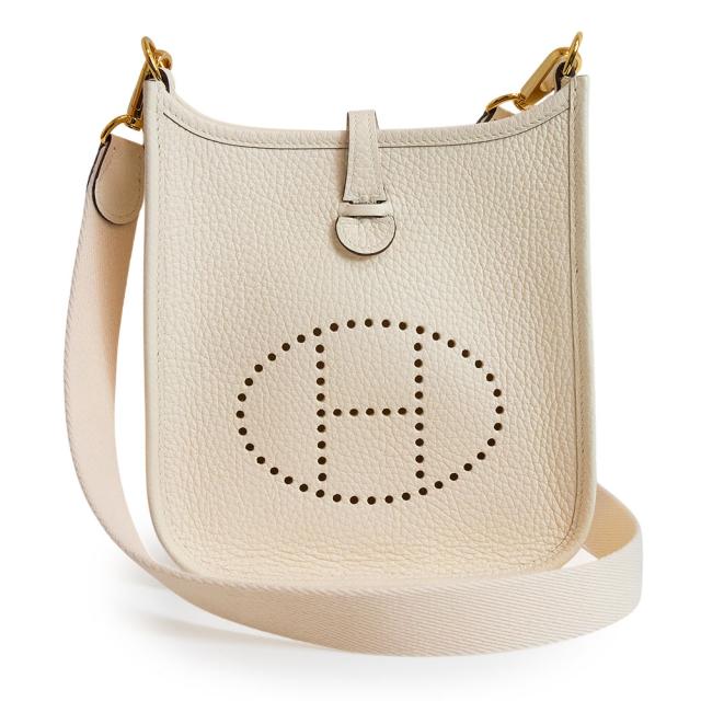 （新品・未使用品）エルメス HERMES エブリン エヴリン アマゾン 16 TPM ショルダーバッグ 斜め掛け トリヨンクレマンス レザー ナタ ホワイト ゴールド金具 B刻印