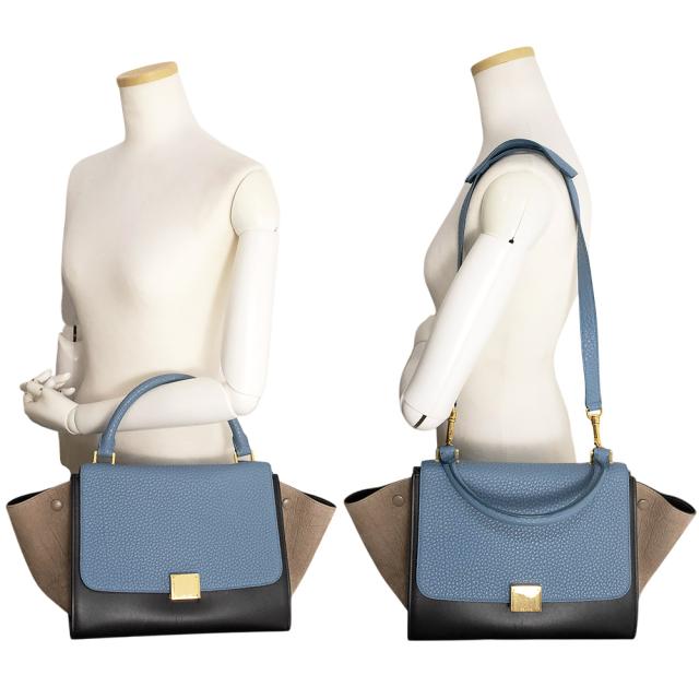 中古）セリーヌ CELINE トラペーズ スモール 2Way ショルダー 