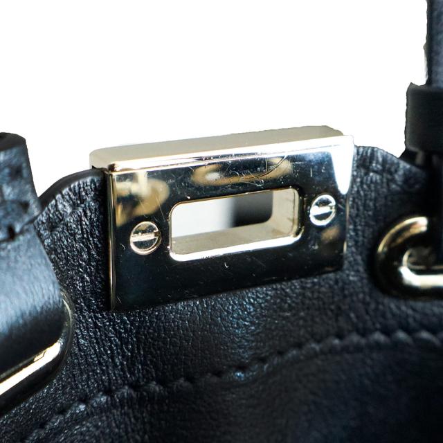 （未使用　展示品）ヴァレンティノ VALENTINO ロックスタッズ ミニトート 2WAY ショルダー ハンドバッグ カーフスキン レザー ブラック ゴールド金具 2W2P0Y28_11