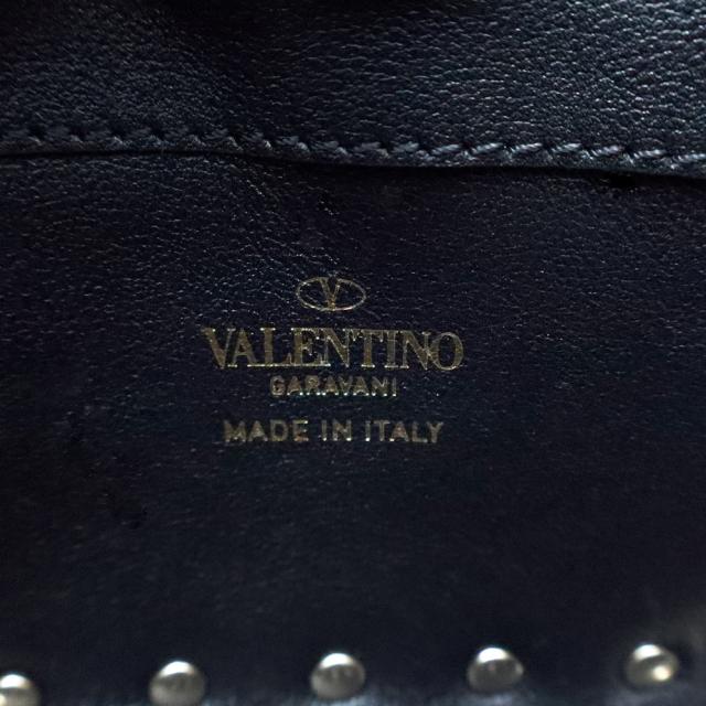 （未使用　展示品）ヴァレンティノ VALENTINO ロックスタッズ ミニトート 2WAY ショルダー ハンドバッグ カーフスキン レザー ブラック ゴールド金具 2W2P0Y28_8