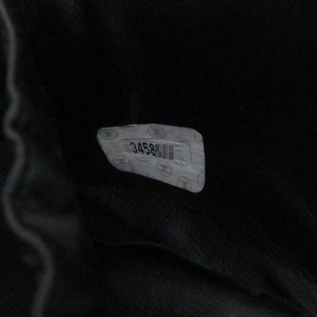 （中古）シャネル CHANEL ビコローレ バニティ ポーチ ハンドバッグ ラムスキン レザー ブラック ゴールド金具 A01618_11