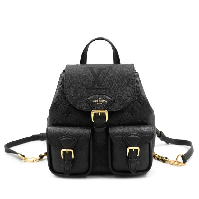 （新品・未使用品）ルイ ヴィトン LOUIS VUITTON バックアップ リュック デイパック バックパック モノグラムアンプラント レザー ノワール ブラック ゴールド金具 M47072