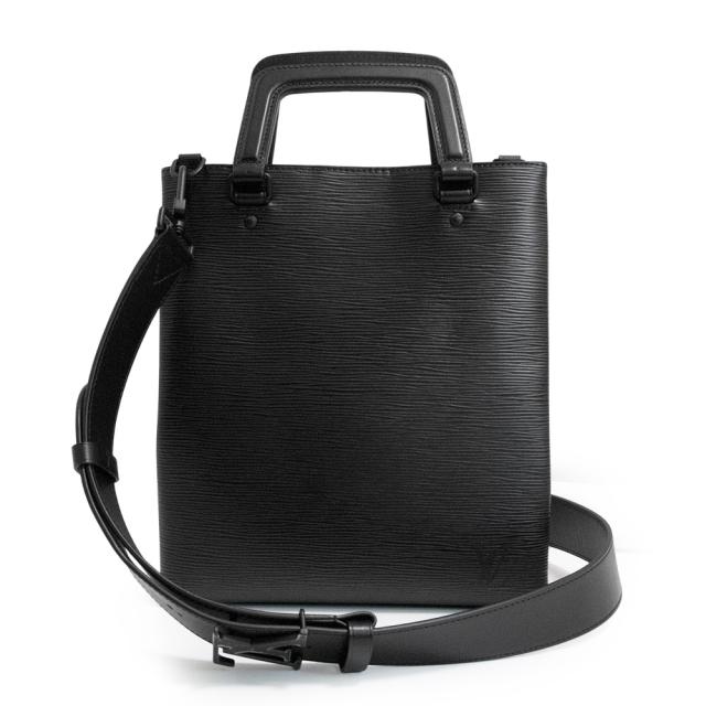 （新品・未使用品）ルイ ヴィトン LOUIS VUITTON サックプラ フォールド 斜め掛け 2WAY ショルダー ハンドバッグ エピレザー ブラック ブラック金具 M58497 箱付