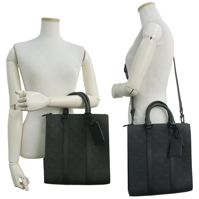 （未使用　展示品）ルイ ヴィトン LOUIS VUITTON サックプラ クロス 2way ショルダー ハンドバッグ 斜め掛け トリヨンレザー  モノグラム ノワール ブラック ブラック金具 M59960_7