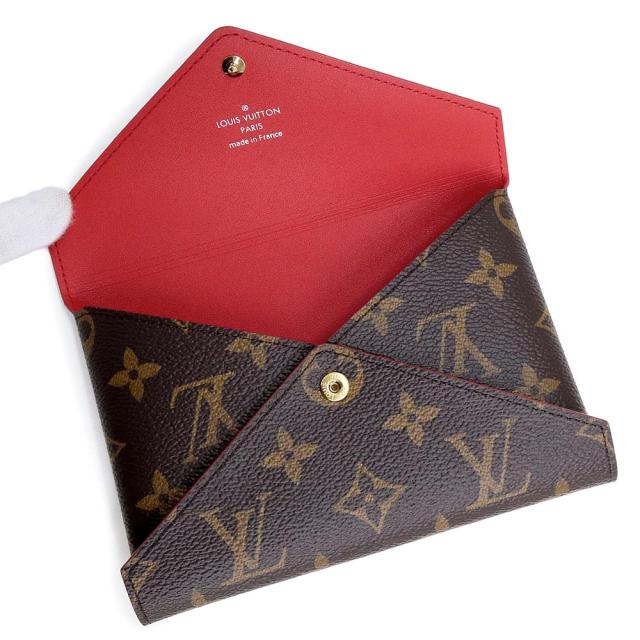 （未使用　展示品）ルイ ヴィトン LOUIS VUITTON ポシェット キリガミ モノグラム レザー レッド ピンク ボルドー ゴールド金具 M62034_3