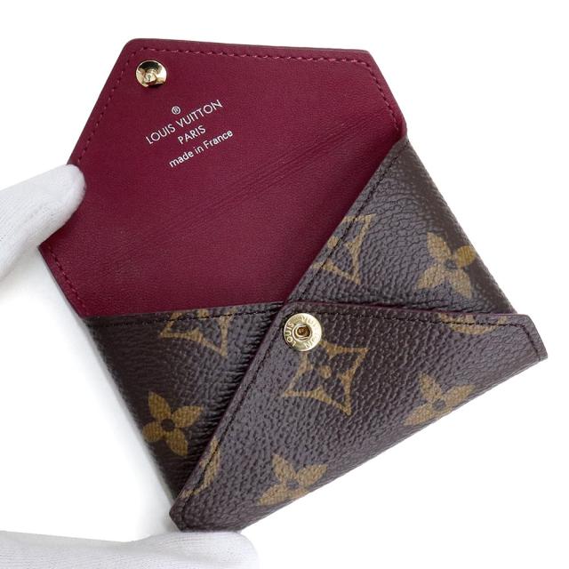 （未使用　展示品）ルイ ヴィトン LOUIS VUITTON ポシェット キリガミ モノグラム レザー レッド ピンク ボルドー ゴールド金具 M62034_4