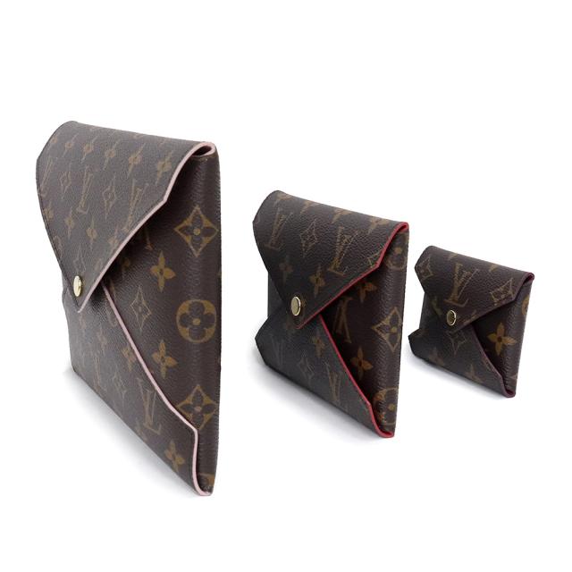 （未使用　展示品）ルイ ヴィトン LOUIS VUITTON ポシェット キリガミ モノグラム レザー レッド ピンク ボルドー ゴールド金具 M62034_7