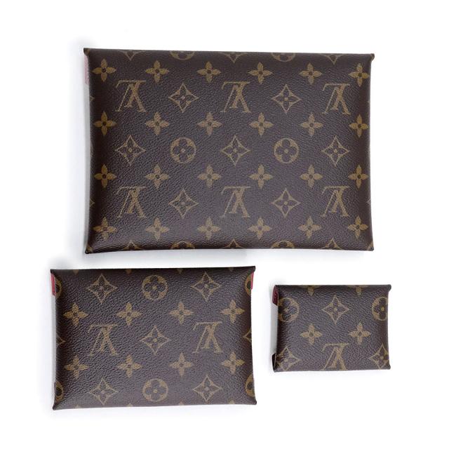（未使用　展示品）ルイ ヴィトン LOUIS VUITTON ポシェット キリガミ モノグラム レザー レッド ピンク ボルドー ゴールド金具 M62034_8