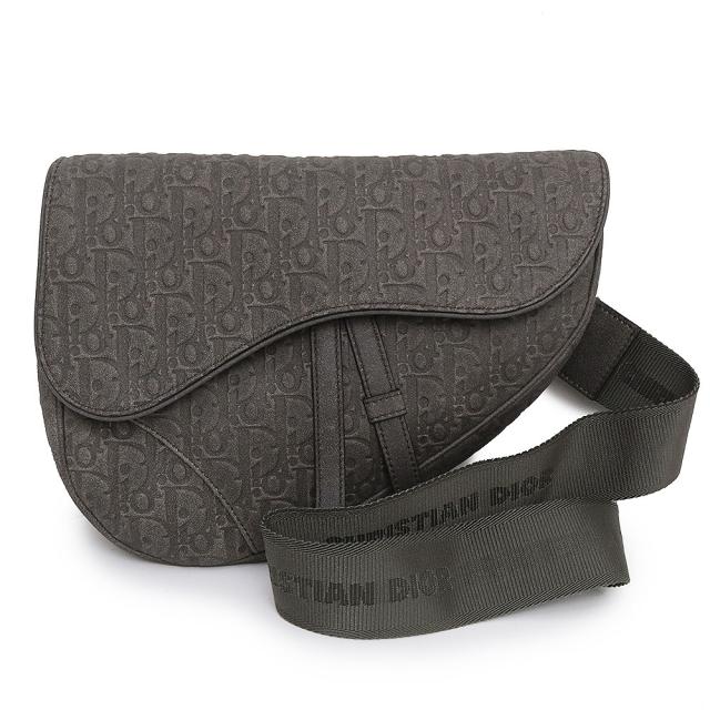 （未使用　展示品）クリスチャンディオール Christian Dior DIOR TEARS ディオール ティアーズ サドル ショルダー ボディバッグ 斜め掛け カーフスキン レザー ムートン ブラウン カーキ グレー アンティークゴールド金具 1ADPO093MAE