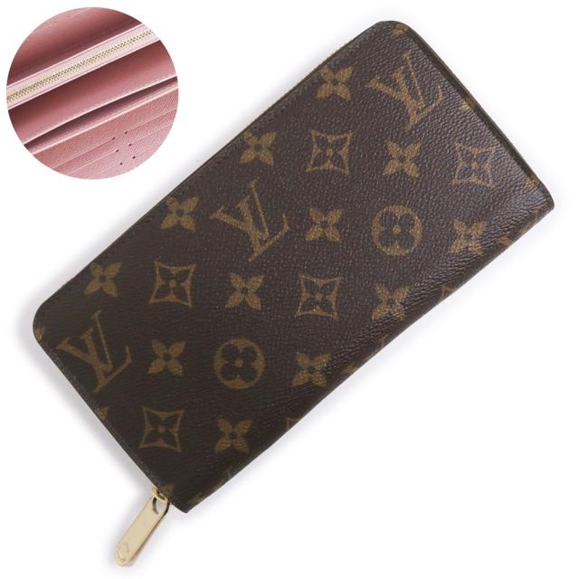 （新品・未使用品）ルイ ヴィトン LOUIS VUITTON ジッピー ウォレット ラウンドファスナー 長財布 モノグラム ローズバレリーヌ ブラウン ゴールド金具 M41894 箱付