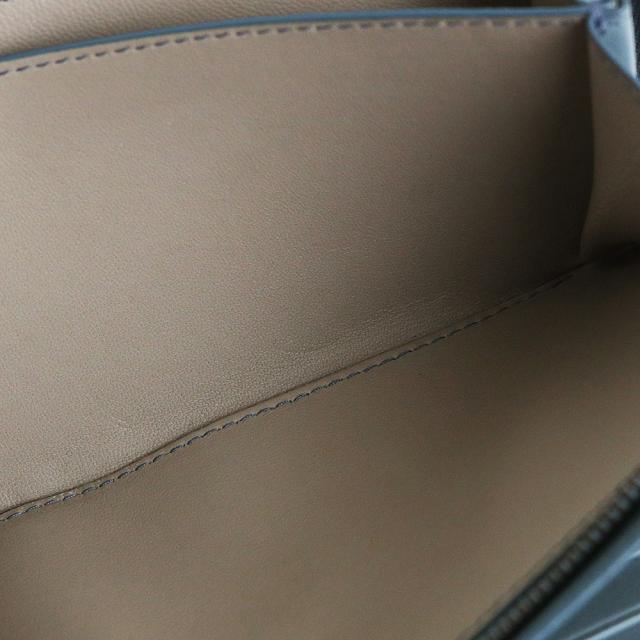 （美品）ボッテガヴェネタ BOTTEGA VENETA イントレチャート コンチネンタルウォレット 二つ折り財布 ラムスキン レザー ブルー ガンメタル金具 543898 箱付