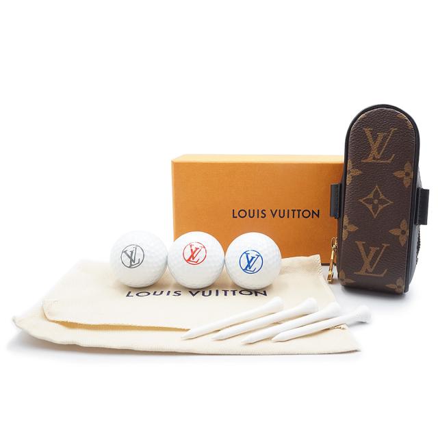 （未使用　展示品）ルイ ヴィトン LOUIS VUITTON ゴルフセット アンドルーズ ポーチ モノグラム カーフスキン レザー ブラウン ブラック ゴールド金具 GI0826 箱付