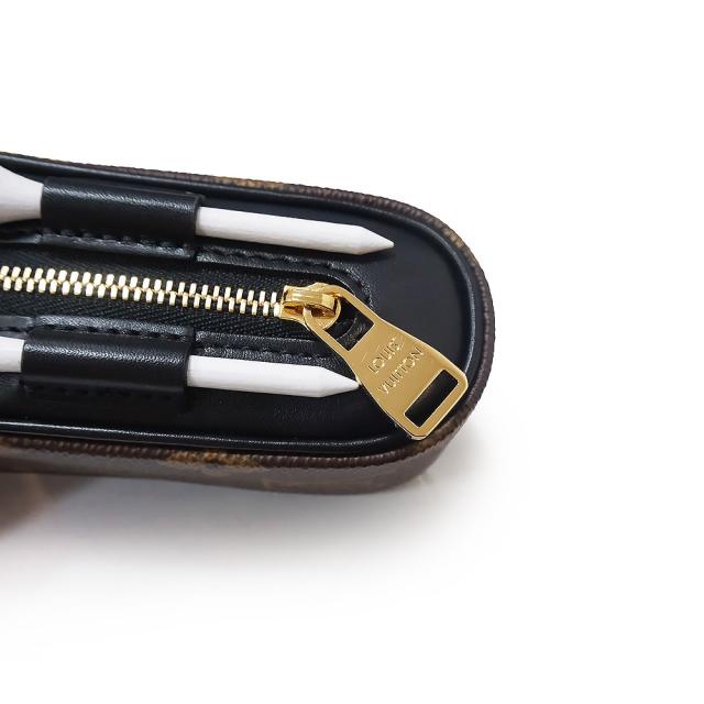 （未使用　展示品）ルイ ヴィトン LOUIS VUITTON ゴルフセット アンドルーズ ポーチ モノグラム カーフスキン レザー ブラウン ブラック ゴールド金具 GI0826 箱付
