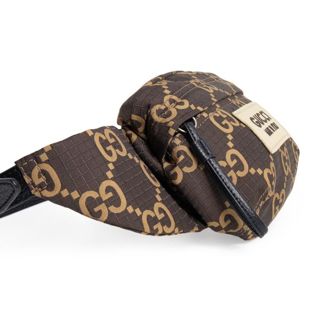 （新品・未使用品）グッチ GUCCI ベルトバッグ ウエストバッグ GGリップスナイロン リサイクルポリエステル ブラウン シルバー金具 767934_3