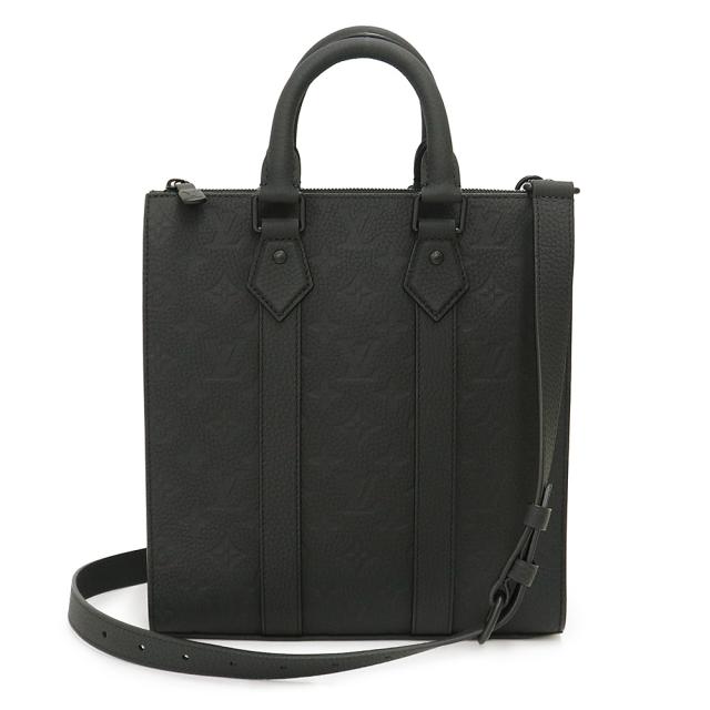 （未使用　展示品） LOUIS VUITTON ルイ ヴィトン M21884 サックプラ クロス トリヨンレザー ブラック ハンドバッグ ブラック金具 箱付
