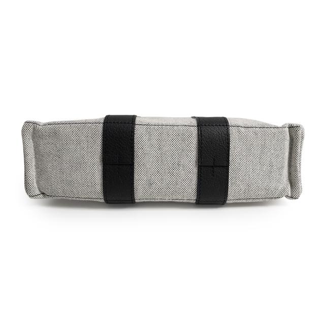 （美品）HERMES エルメス サックアーネ PM トワルアッシュ ネゴンダ グレー ブラック ハンドバッグ キャンバス レザー シルバー金具_6
