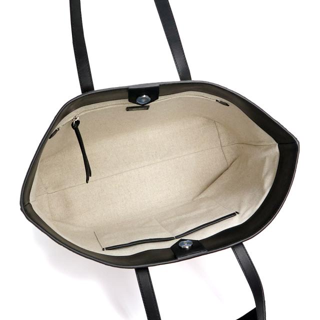 （未使用　展示品）JIMMY CHOO ジミーチュウ J000141694001 ロゴ トート キャンバス レザー ベージュ ブラック トートバッグ シルバー金具_2