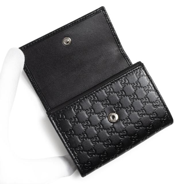 （未使用　展示品）GUCCI グッチ 295845 マイクログッチシマレザー ブラック コインケース 小銭入れ 財布 シルバー金具 箱付_2