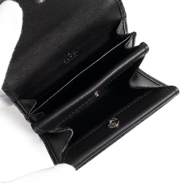 （未使用　展示品）GUCCI グッチ 295845 マイクログッチシマレザー ブラック コインケース 小銭入れ 財布 シルバー金具 箱付_3