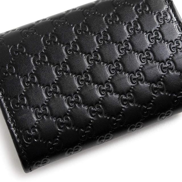 （未使用　展示品）GUCCI グッチ 295845 マイクログッチシマレザー ブラック コインケース 小銭入れ 財布 シルバー金具 箱付_8