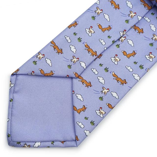 新品・未使用品）HERMES エルメス アニマル キツネ ニワトリ シルク100