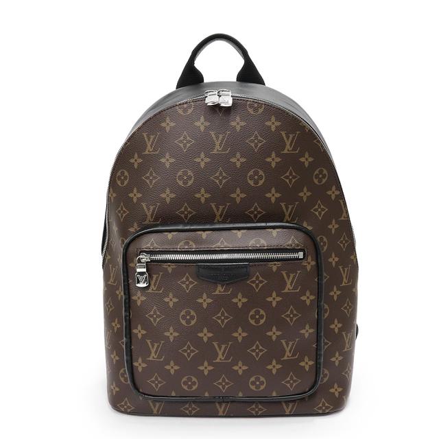 （美品）LOUIS VUITTON ルイ ヴィトン M45349 ジョッシュ NV モノグラムマカサー ブラウン ブラック リュック デイパック バックパック シルバー金具