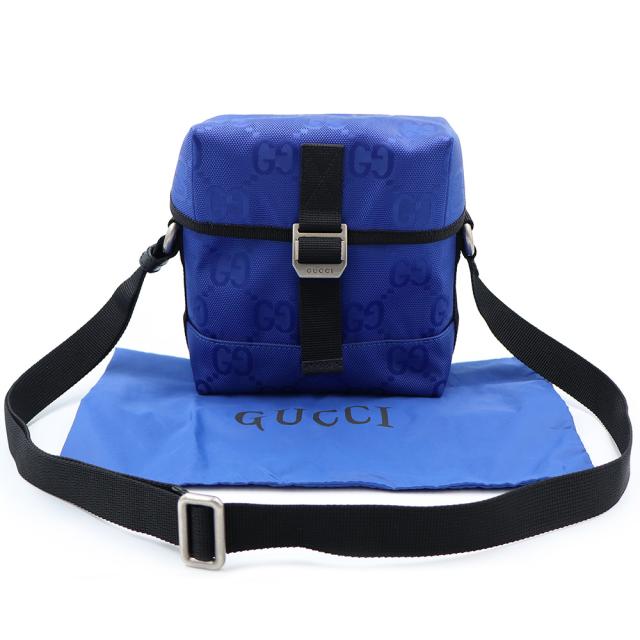 （未使用　展示品）GUCCI グッチ 643858 Gucci Off The Grid オフザグリッド GGナイロン ブルー メッセンジャー ショルダーバッグ 斜め掛け アンティークシルバー金具_1