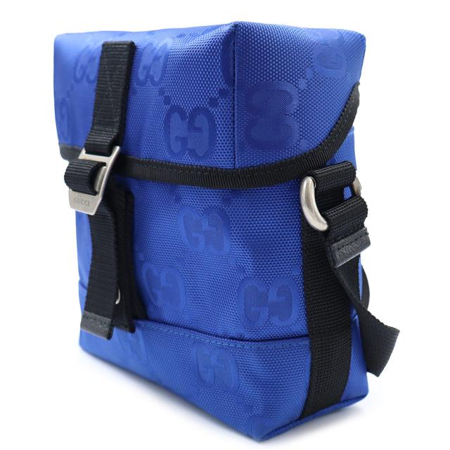 （未使用　展示品）GUCCI グッチ 643858 Gucci Off The Grid オフザグリッド GGナイロン ブルー メッセンジャー ショルダーバッグ 斜め掛け アンティークシルバー金具_3
