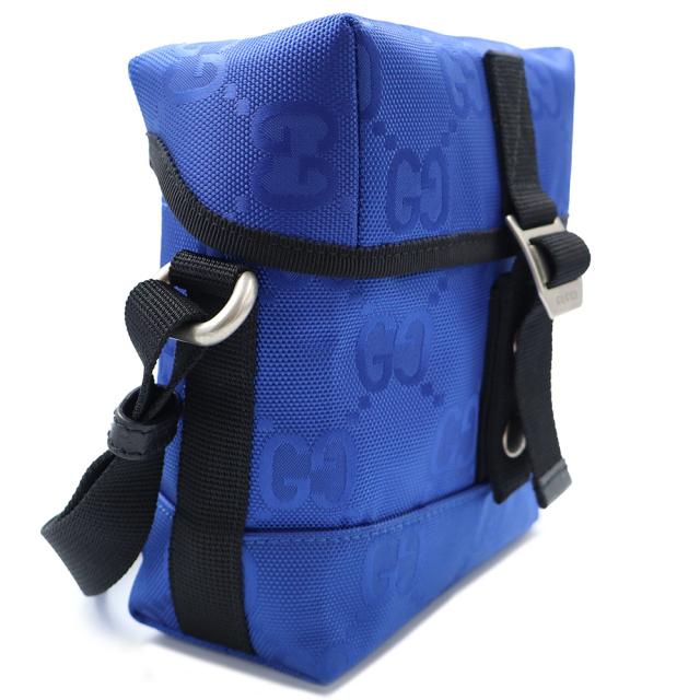 （未使用　展示品）GUCCI グッチ 643858 Gucci Off The Grid オフザグリッド GGナイロン ブルー メッセンジャー ショルダーバッグ 斜め掛け アンティークシルバー金具_4