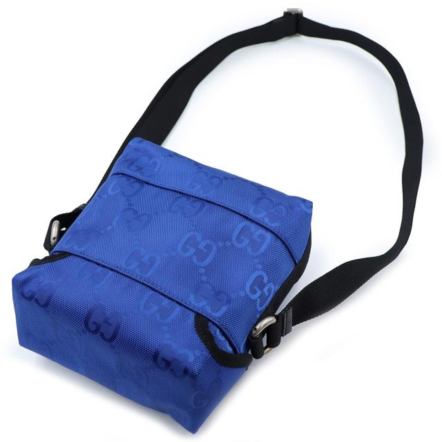 （未使用　展示品）GUCCI グッチ 643858 Gucci Off The Grid オフザグリッド GGナイロン ブルー メッセンジャー ショルダーバッグ 斜め掛け アンティークシルバー金具_5