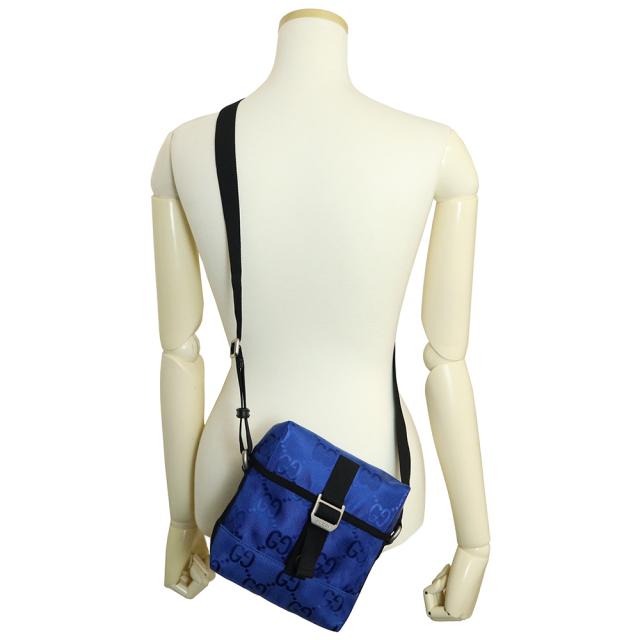 （未使用　展示品）GUCCI グッチ 643858 Gucci Off The Grid オフザグリッド GGナイロン ブルー メッセンジャー ショルダーバッグ 斜め掛け アンティークシルバー金具_7
