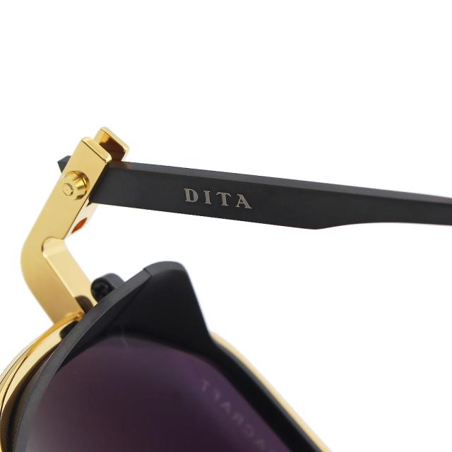 （美品）DITA ディータ DTS165 イントラクラフト INTRACRAFT チタン ゴールド ブラックアイアン サングラス メガネ 眼鏡 アイウェア_3