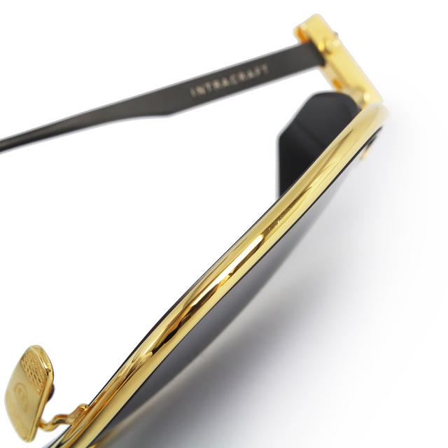 （美品）DITA ディータ DTS165 イントラクラフト INTRACRAFT チタン ゴールド ブラックアイアン サングラス メガネ 眼鏡 アイウェア_6